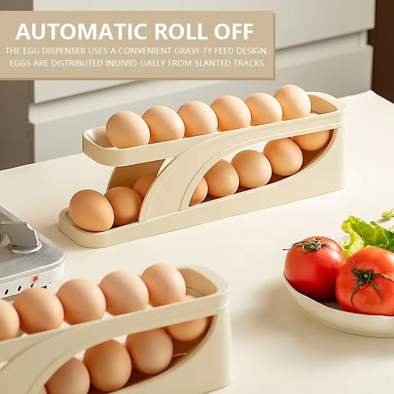 Automatic Scrolling Egg Rack.