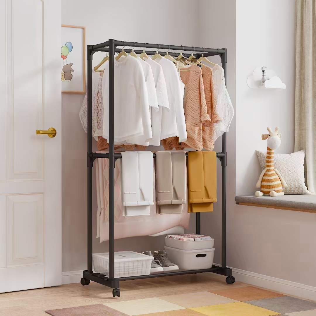 Indoor Floor Cloth Hanging Rack