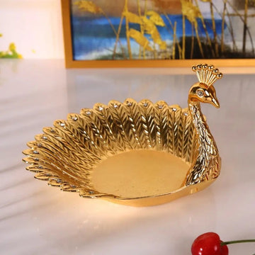 Peacock Shape Fruit Plate Luxury Delicate