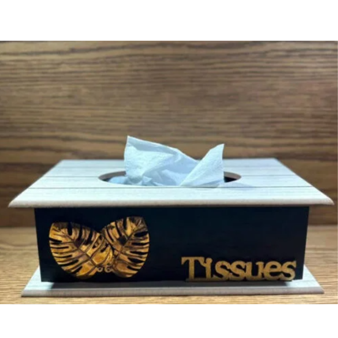 MDF Wood Tissue Box