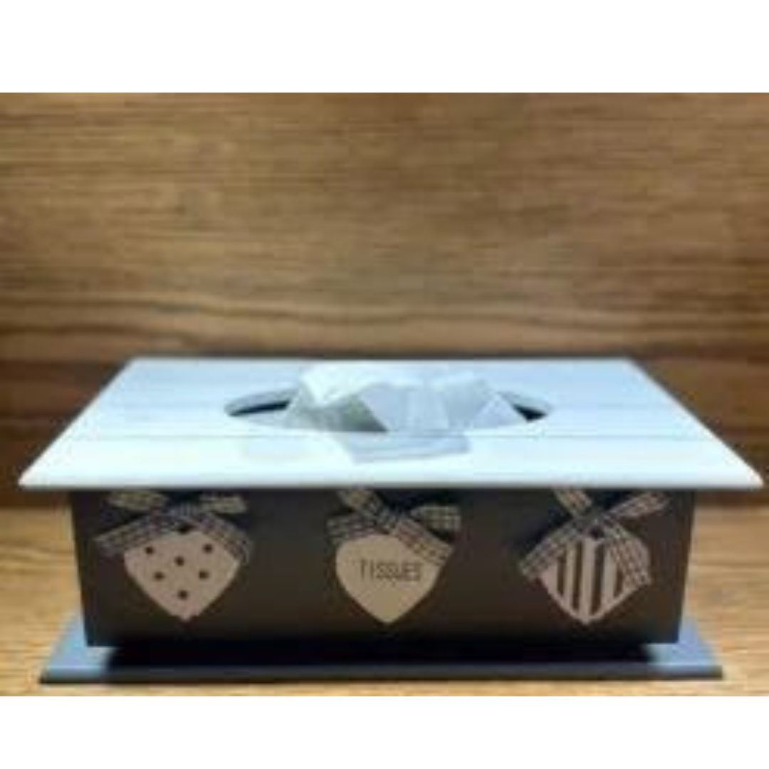 MDF Wood Tissue Box