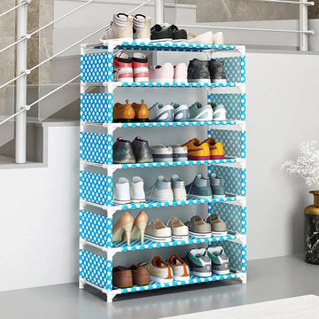 Multipurpose Foldable Printed Shoe Rack