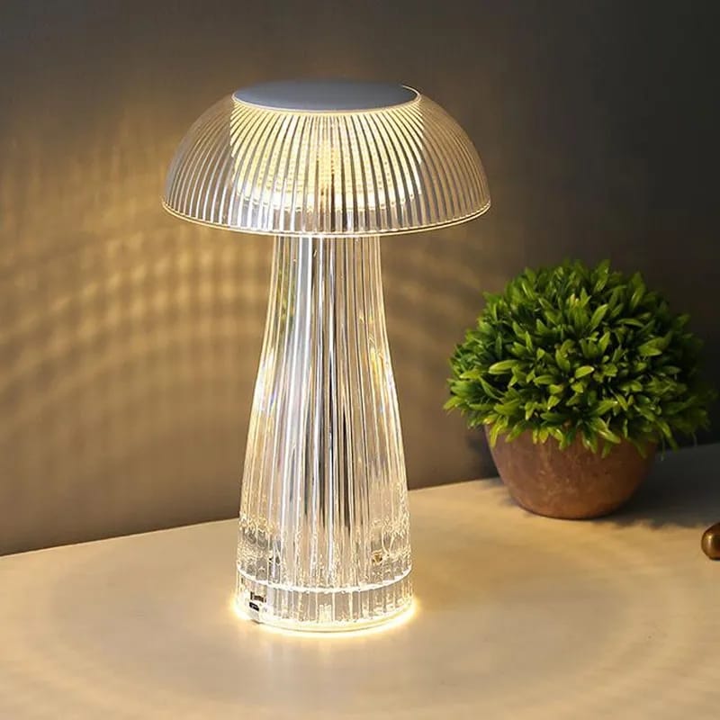 LED Touch Mushroom Lamp Cute Crystal Mushroom Lamp with Remote Control