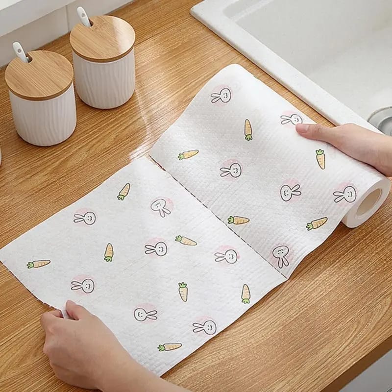 Printed Reusable Tissue Roll