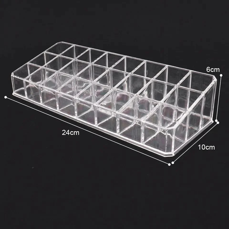 Large-capacity lipstick storage box, transparent lipstick desktop storage box