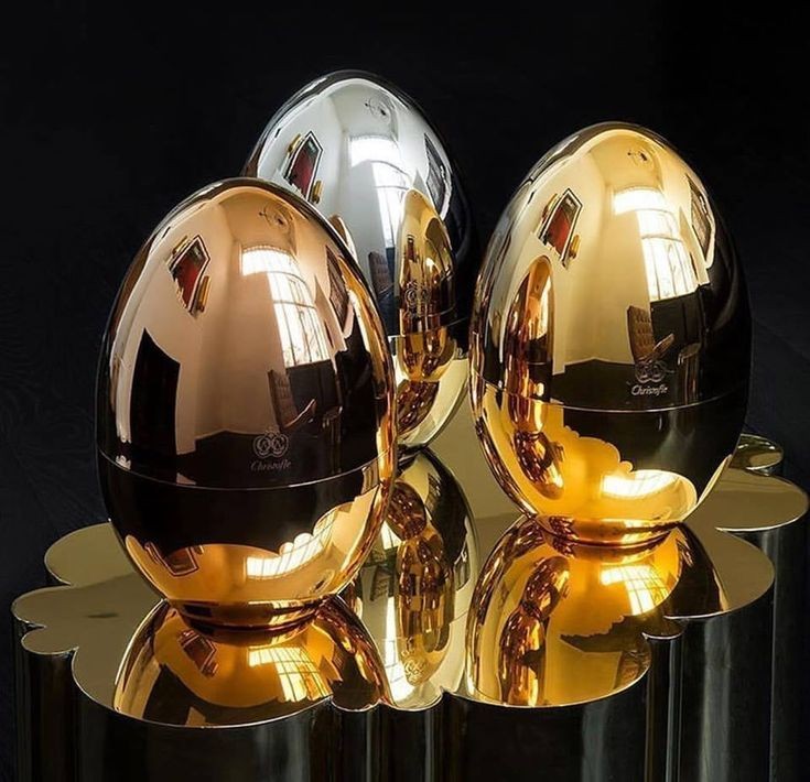 6 Pcs Luxury Gold Egg Shape Cutlery Holder