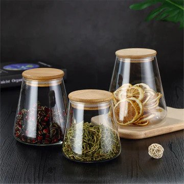 HIGH BOROSILICATE SEALED JAR-Pack of 3