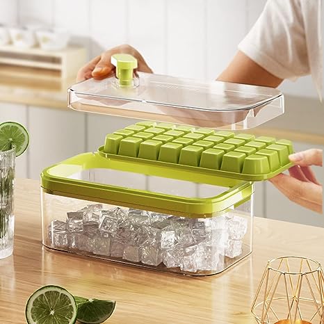 Button Press Ice Cube Tray