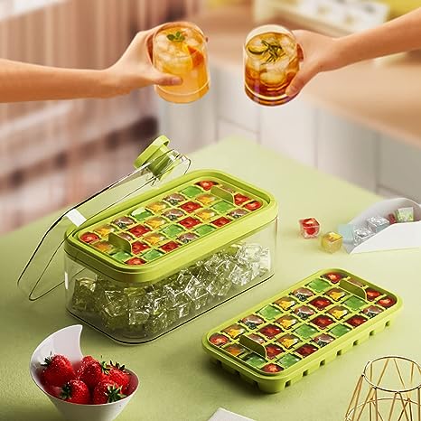 Button Press Ice Cube Tray