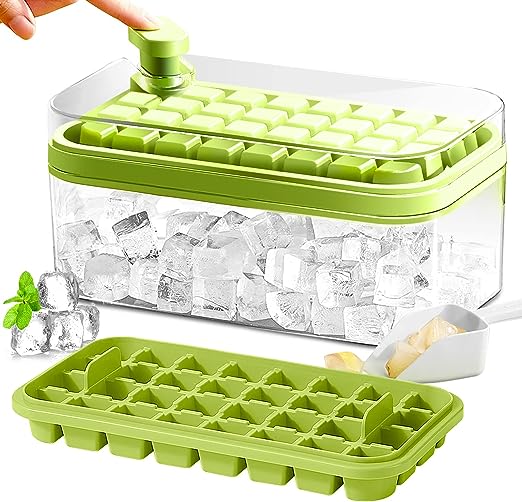 Button Press Ice Cube Tray