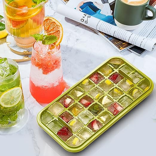 Button Press Ice Cube Tray