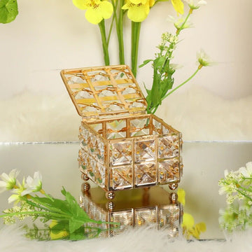 Elegant Golden Jewellery box