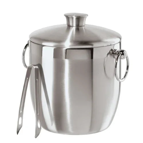 Stainless Steel Ice Bucket With Tongs