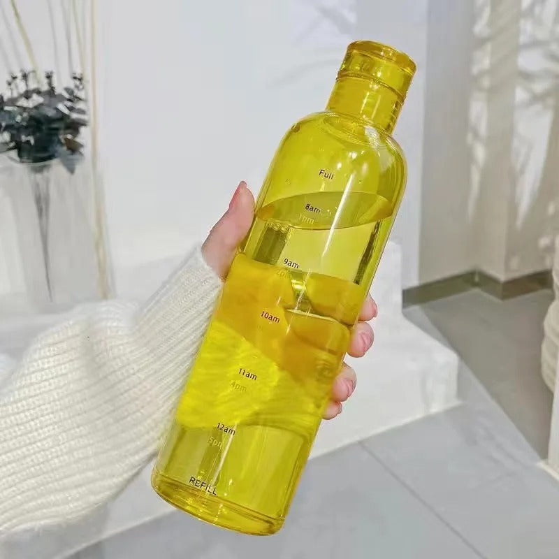 Portable Sports Water Bottle Transparent Glass